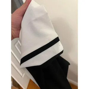 Trina Turk White Trousers with Back Stripes and Black Back Sz. 4 thumbnail 8