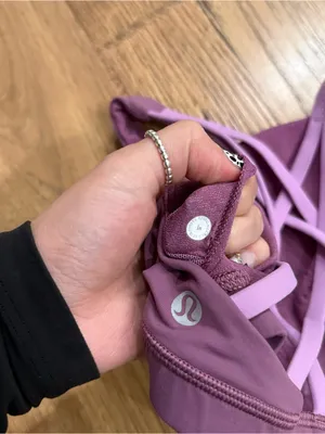 Lululemon Free To Be Serene Bra High Neck Vintage Plum / Jubilee Size 4 thumbnail 2