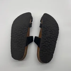 Birkenstock Mayari Black Birko-Flor Sandals Toe Loop Strappy Slides Size 39 8 L8 thumbnail 7