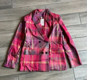 Women's Pink Plaid Double thumbnail 1