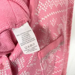 Victoria's Secret Large Sleep Romper Pink Y2K Long‎ Sleeve Thermal Argyle 1628 thumbnail 10