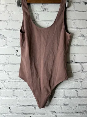 Wilfred Free Aritzia classic brown body suit medium thumbnail 6