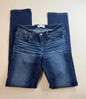 BKE Women's Dark Indigo Straight Leg Jeans thumbnail 1