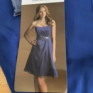 BELSOIE Formal midi dress NWT Blue Size 14 thumbnail 9