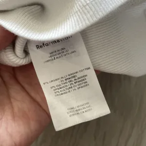 Reformation Tank Top organic cotton martini embroidered nova womens White small thumbnail 6