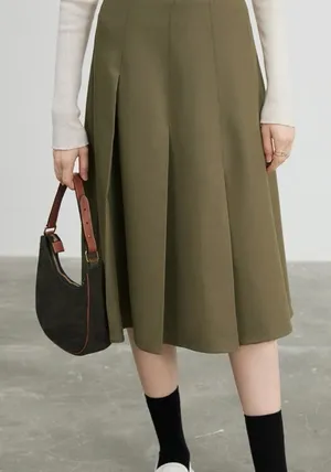 Olive Green Midi Skirt Size XS thumbnail 1