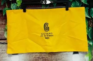 Goyard Luxury Dust Bag Cover 23"x12" Yellow Gold Pouch NO DRAWSTRING thumbnail 1