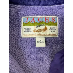 Jachs Cabin Purple 1/4 Snap Sherpa Fleece Pullover Sweater Women’s Size L thumbnail 2