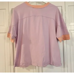 Amazon purple cotton oversized raw seam tshirt size small thumbnail 8