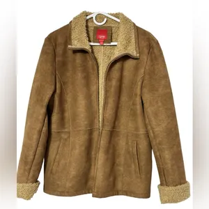 Women’s Vintage Faux Suede Leather Jacket thumbnail 8