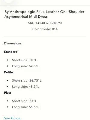 Anthropologie Asymmetric Faux Leather One-Shoulder Midi Dress thumbnail 5