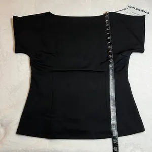 NEW Girlfriend Collective Bea Baby Tee Top Size XXL Cutout Boat Neck Fitted thumbnail 10