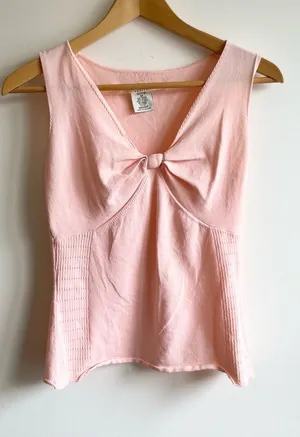 Y2K Babydoll Top Light Pink Size S Fairy Coquette thumbnail 1