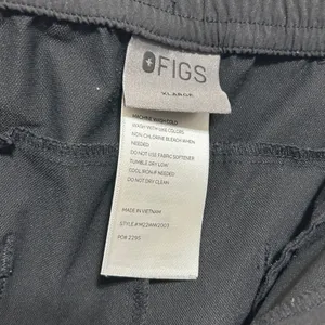 Figs Womens Scrub Pants XL Black Nylon Stretch‎ Straight Leg Medical Uniform thumbnail 8