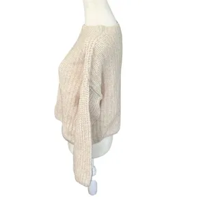 Holebrook Sweden Cajsa Ribbed Merino Wool Sweater Small Sand Shell Beige thumbnail 6