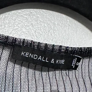 Kendall + Kylie pinstripe sheer top thumbnail 2