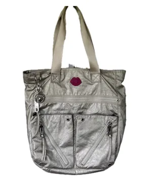 Juicy Couture Metallic 8 Compartment Medium Tote Shoulder Bag With Charm thumbnail 1