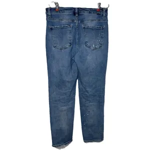 Risen Women's Jeans Distressed Sierra Mid-Rise Tapered Leg Denim‎ RDP5269 13/31 thumbnail 6