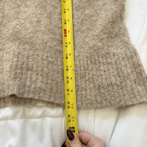 J Crew Womens Small Sweater Alpaca Merino Wool‎ Beige Luxury Preppy Cozy Office thumbnail 5