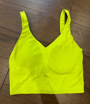 aerie Bright Neon Yellow Women's Bralette Top Size Small - C72-037 thumbnail 1