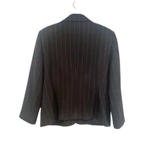 Kenneth Cole Women’s 2pc Striped Suit Black Business Casual Corpcore XL thumbnail 4