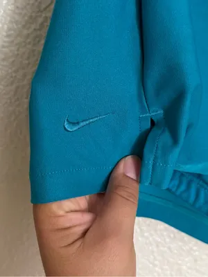 Vintage Nike Teal Green Athletic double layer running Shorts size Medium thumbnail 8