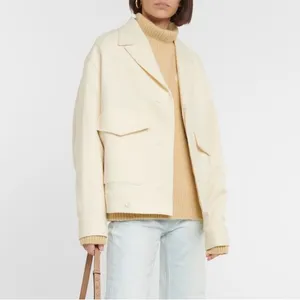 Ami Cream Utility virgin wool Pocket Jacket thumbnail 2