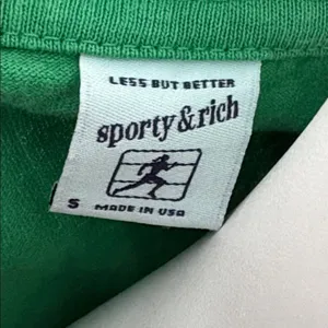 Sporty & Rich Health & Wellness Long Sleeve Jolly Green Tee Small thumbnail 6