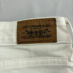 Levis 545 Low Boot Cut Jeans Womens 8M White Denim Stretch Pants thumbnail 9