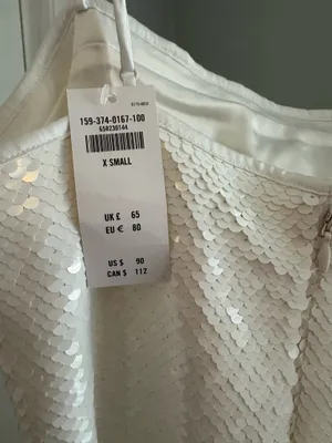 Abercrombie sequin dress white thumbnail 3