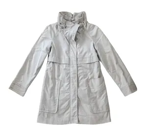 ZARA GUC  Light Bone Pleated Back Coat thumbnail 1