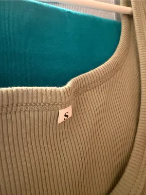 Amazon Ribbed Scoop Tank Top in Sage Green thumbnail 3