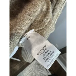 Juniors' SO Sweater Size L Beige Off-The-Shoulder Long Sleeve NWT Women's thumbnail 6