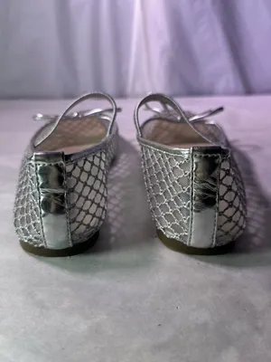 Rachael Ray Silver Mesh Mary Jane Flat with Bow Accent Size 6.5 thumbnail 7