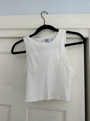 Princess Polly Organic Classic White Tank thumbnail 3