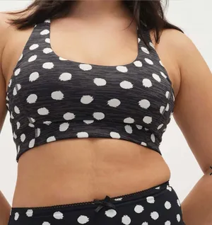 Outdoor Voices Doing Things Polka Dot Preppy Outdoor Hiking Yoga Sports Bra S thumbnail 1