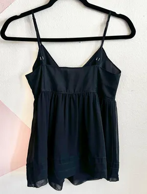 Vintage Banana Republic Babydoll Top, Y2K 2000s Indie Sleaze Coquette XS thumbnail 2