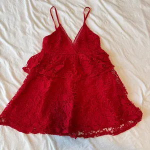 Boutique Red Lace/Eyelet Dress thumbnail 1