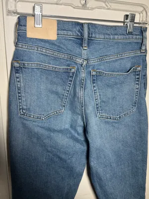 Everlane Original Cheeky Classic Blue Womens Straight-Leg Jeans 24R thumbnail 6