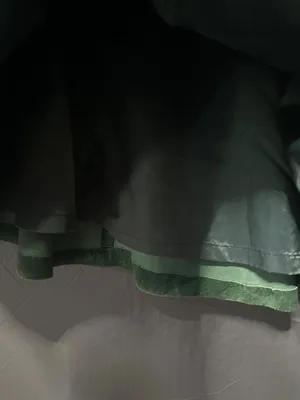 Vintage Intuition Sport Womens L Green Genuine Suede Leather A Line Midi Skirt thumbnail 4
