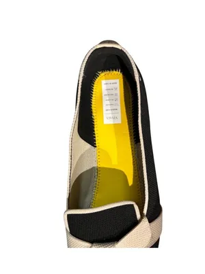Vivaia ValentinaFlats Size US 10 Water Resistant Black & Ivory thumbnail 9