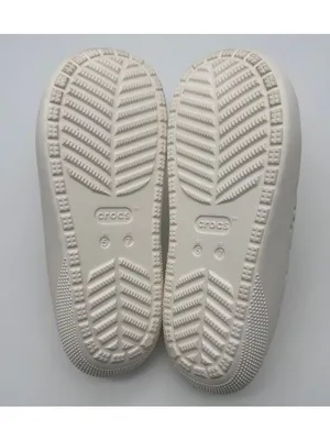 Crocs Classic Floral Cutout Sandals 210966 White Slip On Slide Men's 5 Women's 7 thumbnail 6
