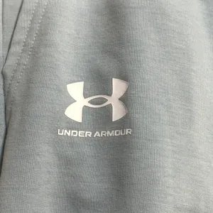 Under Armour Wide Leg Crop Pants Womens Medium Blue Athleisure Sporty Loungewear thumbnail 5