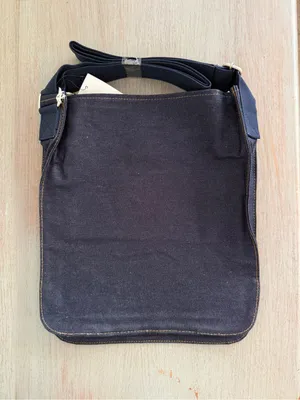 Vintage 2001 GAP Indigo Denim Crossbody Messenger Bag NWT Y2K Satchel Unisex thumbnail 3