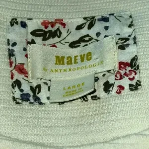 MAEVE Anthropologie Women's Cream Ribbed Long Sleeve Tunic Large‎ thumbnail 6