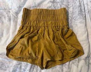 Free People FP Movement The Way Home Shorts XS Varsity Gold thumbnail 1