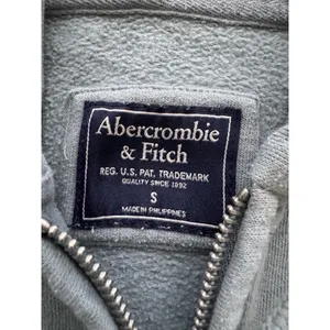 Abercrombie & Fitch Sweater Womens Small Steel Blue Full Zip Hoodie Long‎ Sleeve thumbnail 4