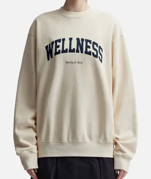 Sporty and Rich Cream Wellness Sweatshirt XS unisex‎ oversized thumbnail 1