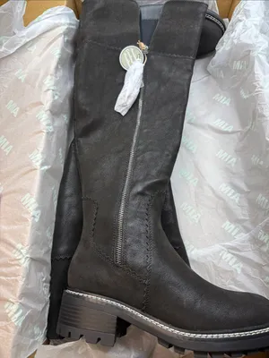 MIA Women's Pike Lug Sole Tall Boots Size 7.5M Black thumbnail 7