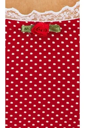 Revolve Bella Venice Bailey dress red polka dress with rose size small thumbnail 8